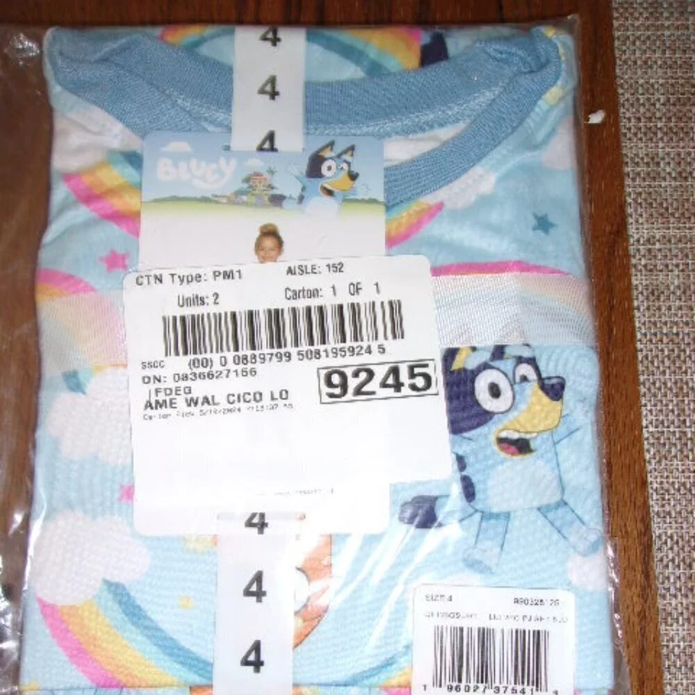 Bluey Kids pajama 2 pc  sets New in package